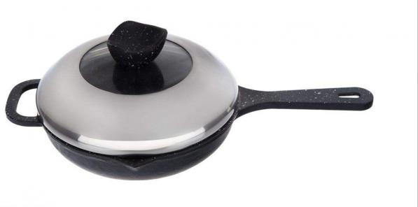 فروشگاه بزرگ تابه چدنی درب دار سایز کوچک