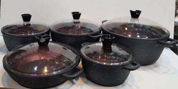 تشخیص سرویس قابلمه چدن 10 پارچه اصل