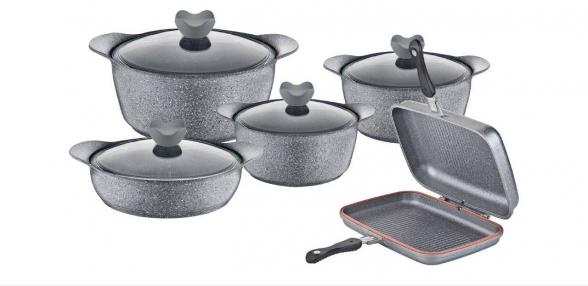 فروش انواع سرویس قابلمه چدن 10 پارچه گرانیت