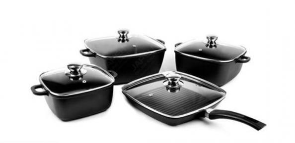 انواع سرویس قابلمه چدن مربعی نانو ایرانی