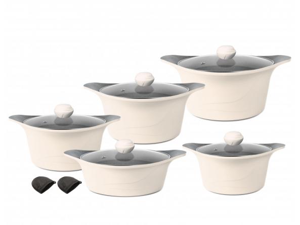 انواع مختلف سرویس قابلمه چدن گرانیت روکش دار