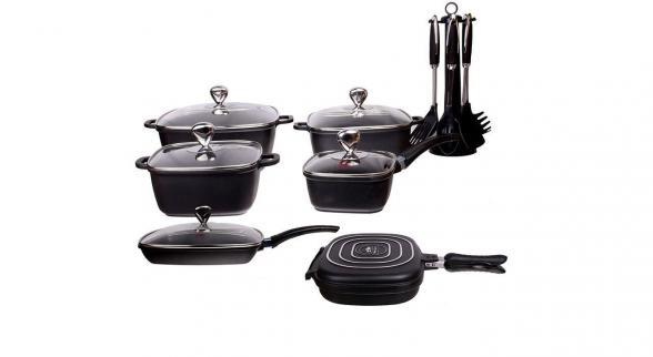 جنس بهترین سرویس قابلمه چدن مربعی