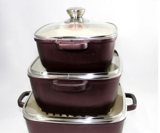 فروشنده عمده سرویس قابلمه چدن مربعی