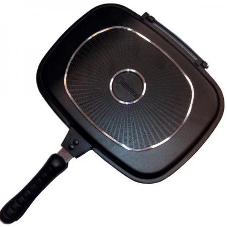 فروشنده معتبر تابه گریل چدنی ارزان دو طرفه