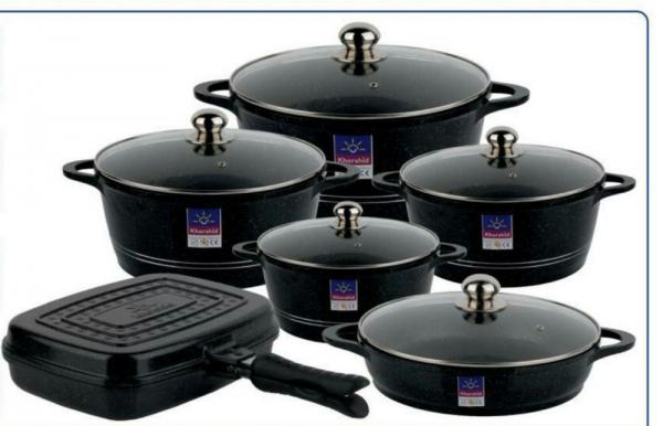 نمایندگی پخش سرویس قابلمه چدن 12 پارچه شیراز