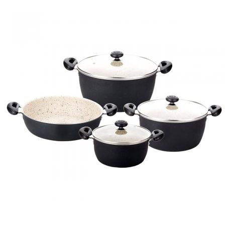 قیمت عرضه انواع سرویس قابلمه گرانیتی در بازار